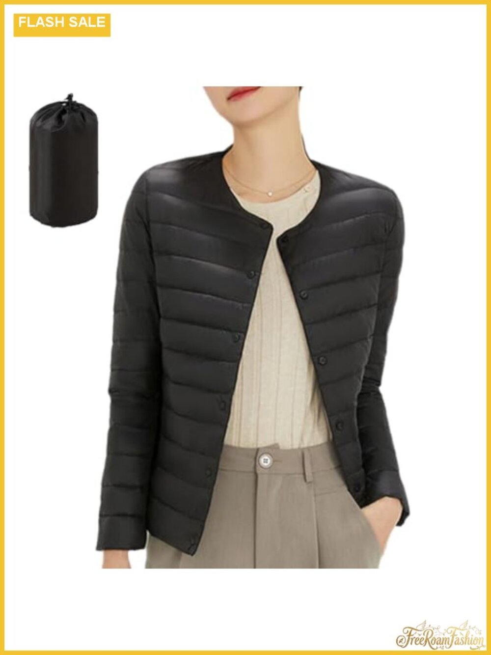 Women's Packable Puffer Jacket Lightweight Down Quilted Winter Coat